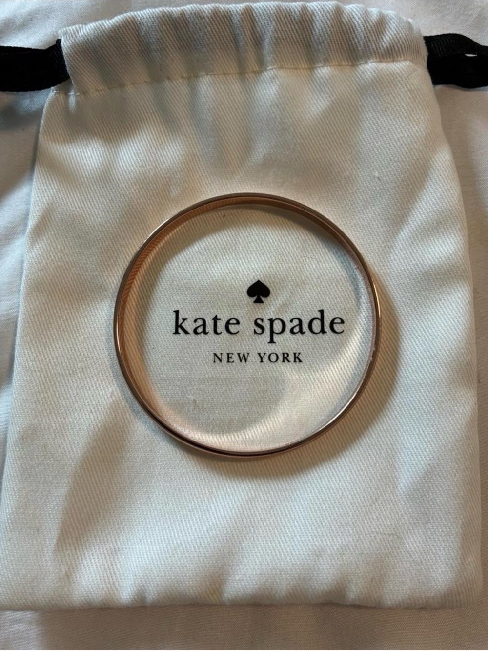 Kate Spade Rose Gold Bangle Stop & Smell The Roses - Picture 2 of 8